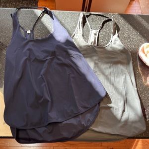 Lululemon Coastal Tanks Navy & Grey Size 6 EUC